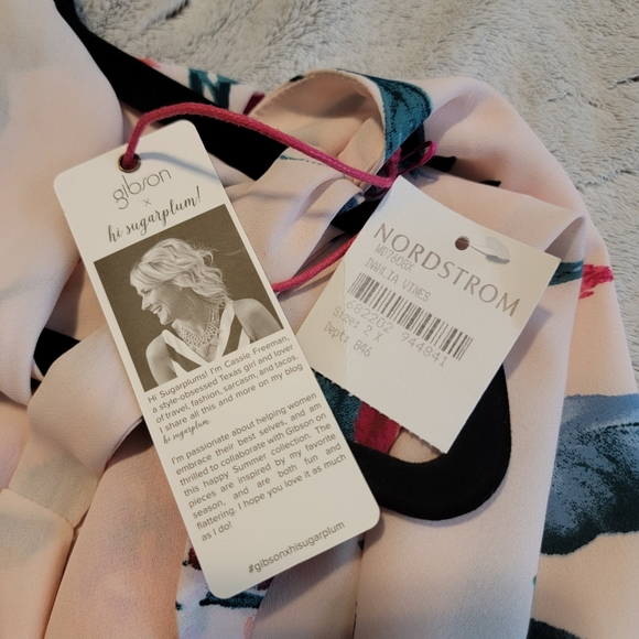 NWT Naples Pink Floral Swing Halter Dress - Picture 10 of 12